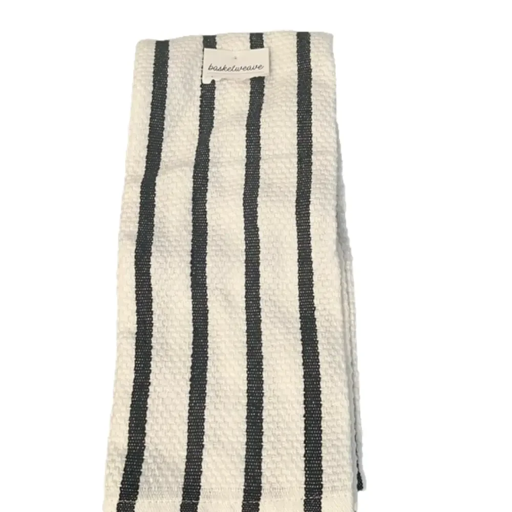 NWT Basketweave Striped Tea Towel